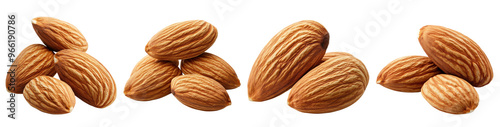 Almond isolated on a transparent background. photo