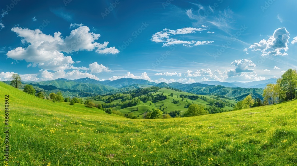 Obraz premium Picturesque Mountain Meadow