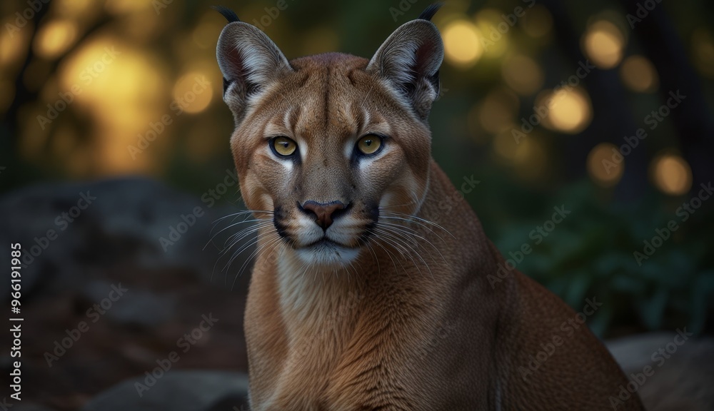 Obraz premium Majestic Cougar in Nature