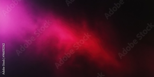 dark abstract atmosphere, vibrant magenta and crimson light rays, ethereal smoke patterns, dramatic shadows, cinematic colored fog, moody atmospheric lighting, surreal dreamscape