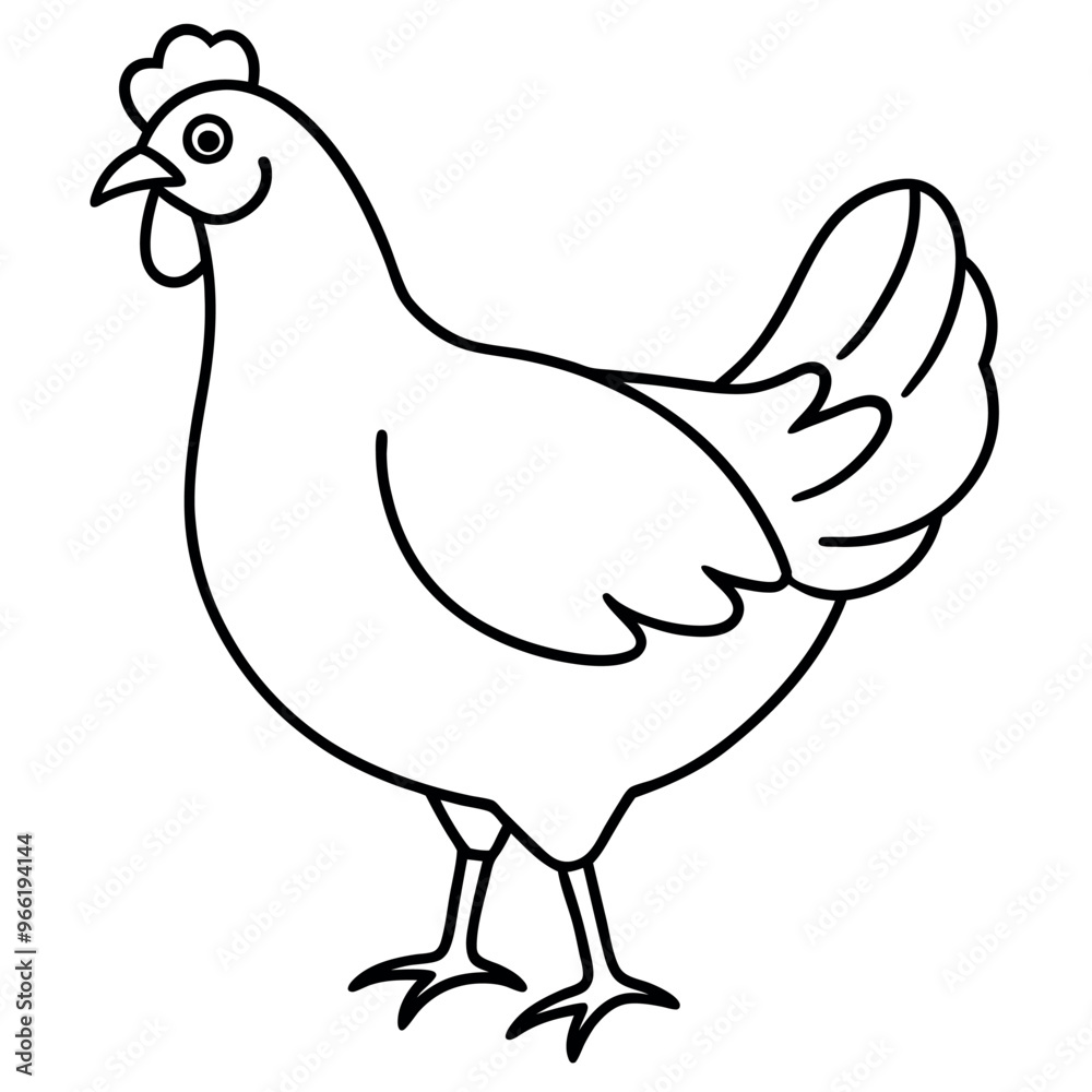 Chicken vector illustration. Chicken vector illustration.