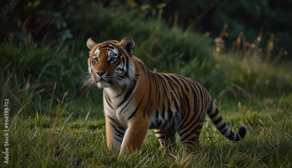 Fototapeta premium Majestic Tiger in Natural Habitat