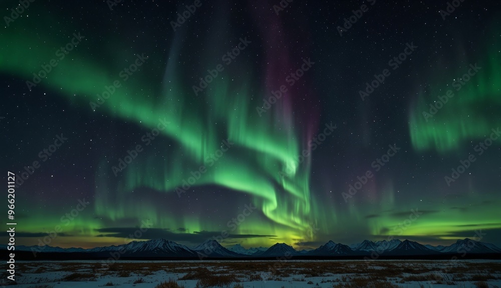 custom made wallpaper toronto digitalMajestic Northern Lights Over Mountains