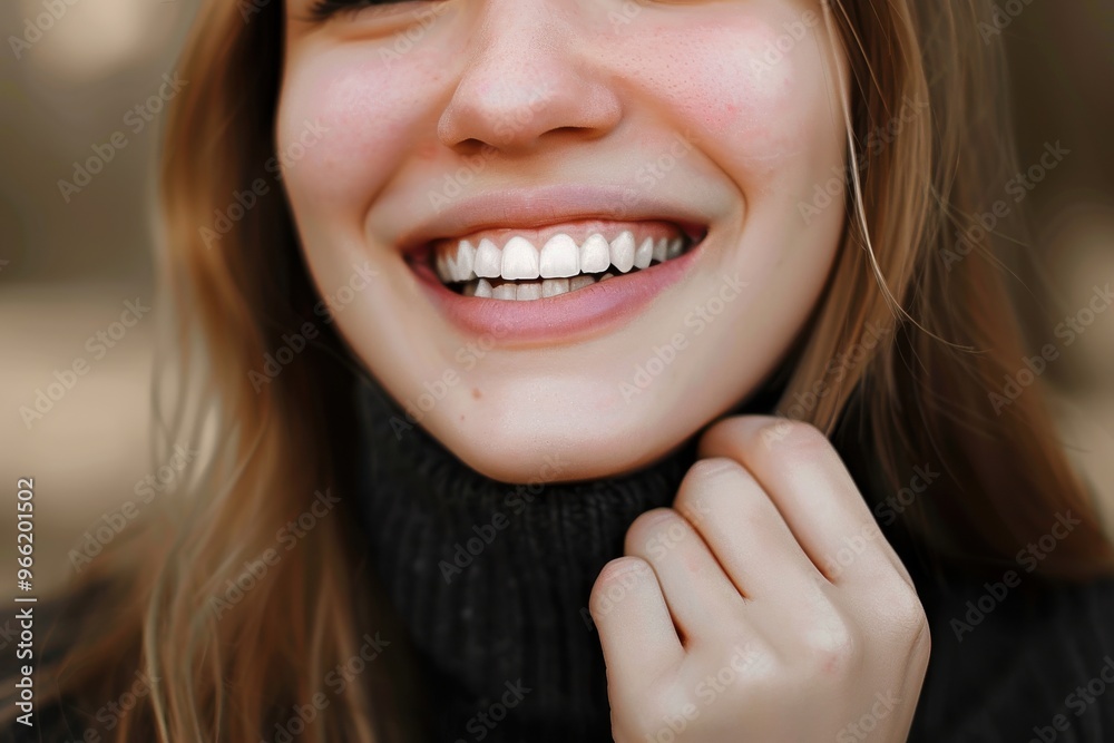 Beautiful woman with toothy smile Beautiful smiling woman Beautiful woman with toothy smile Beautiful smiling woman