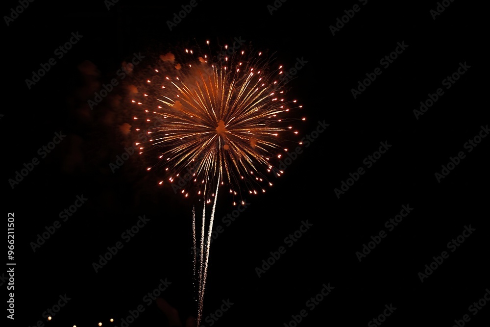 Vibrant Festival Fireworks Illuminating Night Sky with Negative Space, Celebration of Colors and Light Vibrant Festival Fireworks Illuminating Night Sky with Negative Space, Celebration of Colors and Light