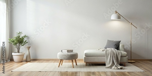 Minimalist Living Room with...