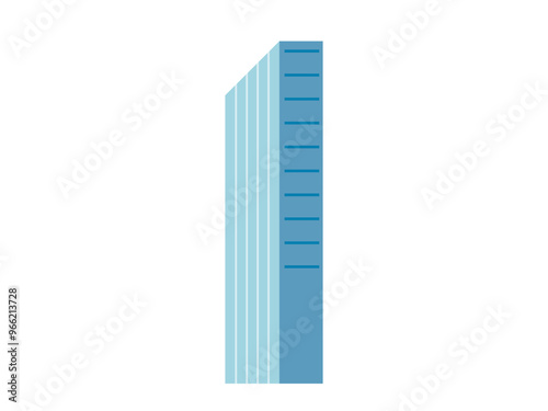 Skyscraper vector illustration. Luxury homes nestled in skyscrapers redefine residential living standards The built structure skyscrapers reflects citys ever-changing skyline Urban landscapes