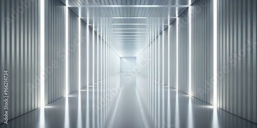 Perspective View of a White...