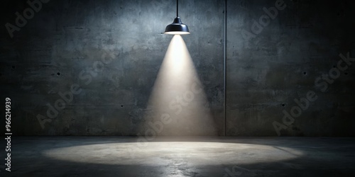 Single Light Beam on Concre...
