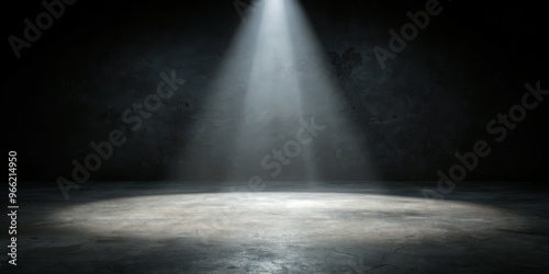 Spotlight on a Concrete Flo...