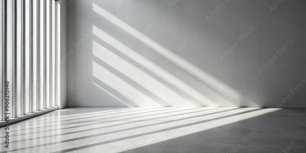 Sunlight Streaks Through Blinds on a White Wall, Minimalist, Interior Design, Shadow, Light ,minimalism ,interior design Sunlight Streaks Through Blinds on a White Wall, Minimalist, Interior Design, Shadow, Light ,minimalism ,interior design