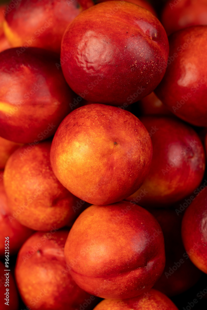 a small harvest of ripe washed nectarines a small harvest of ripe washed nectarines