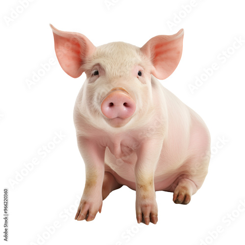 pink pig transparent background 