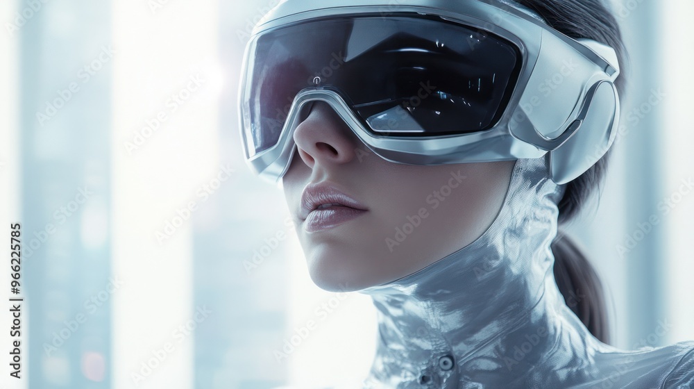 Individual in Advanced Silver Gear with Headset Individual in Advanced Silver Gear with Headset