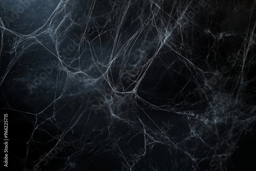 Cobweb texture for Halloween. Spider web with intricate patterns on a dark background