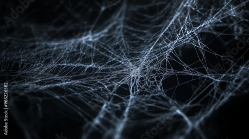 Cobweb texture for Halloween. Spider web with intricate patterns on a dark background