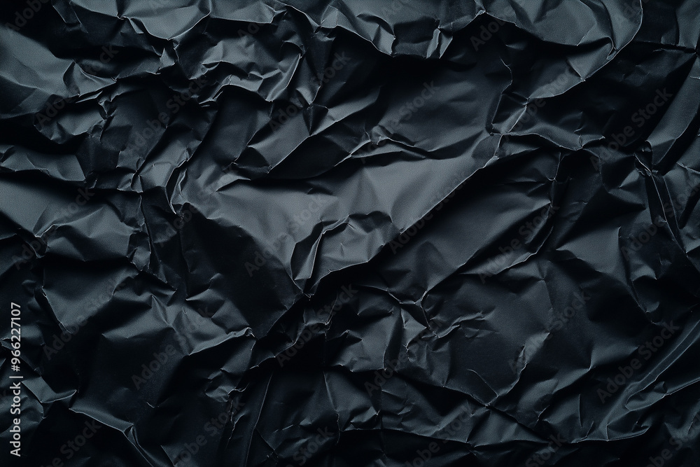 Black crumpled textured surface background Black crumpled textured surface background