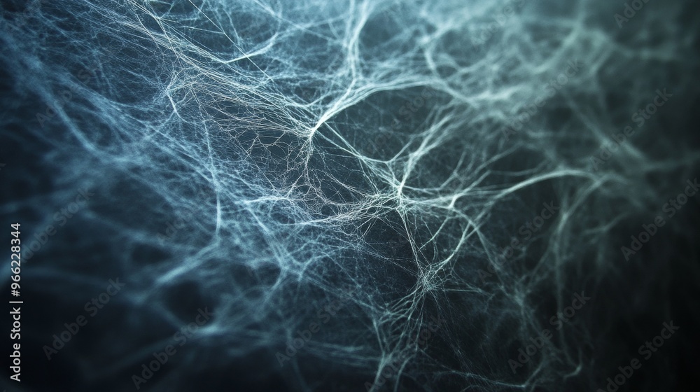 Cobweb texture for Halloween. Spider web with intricate patterns on a dark background Cobweb texture for Halloween. Spider web with intricate patterns on a dark background