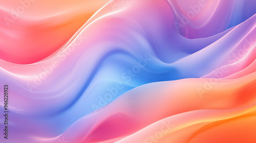 A smooth, colorful background with soft, bright colors. Perfect for designs like posters, wallpapers, or banners. photo