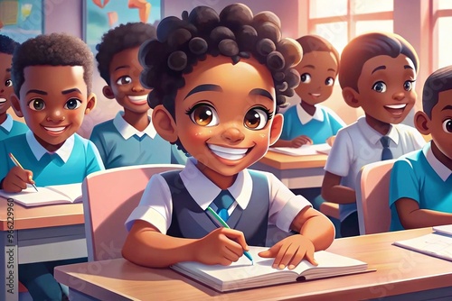 children in classroom