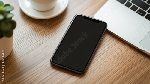 A template for a social media post showing a phone for sale online.