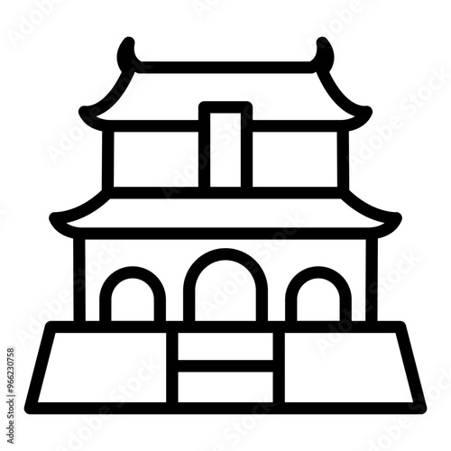Chinese palace icon