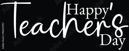 World Teachers Day creative concept banner, poster, social media post, template, background, t-shirt, post card design. Happy Teacher's Day, Teacher's day, Teacher day, 5 October. Vector 