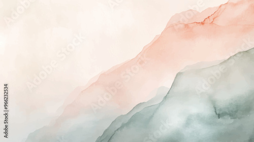 Abstract watercolor textured background. Hand drawn vector texture. Brush stroked painting pastel color watercolour. Aesthetic watercolor