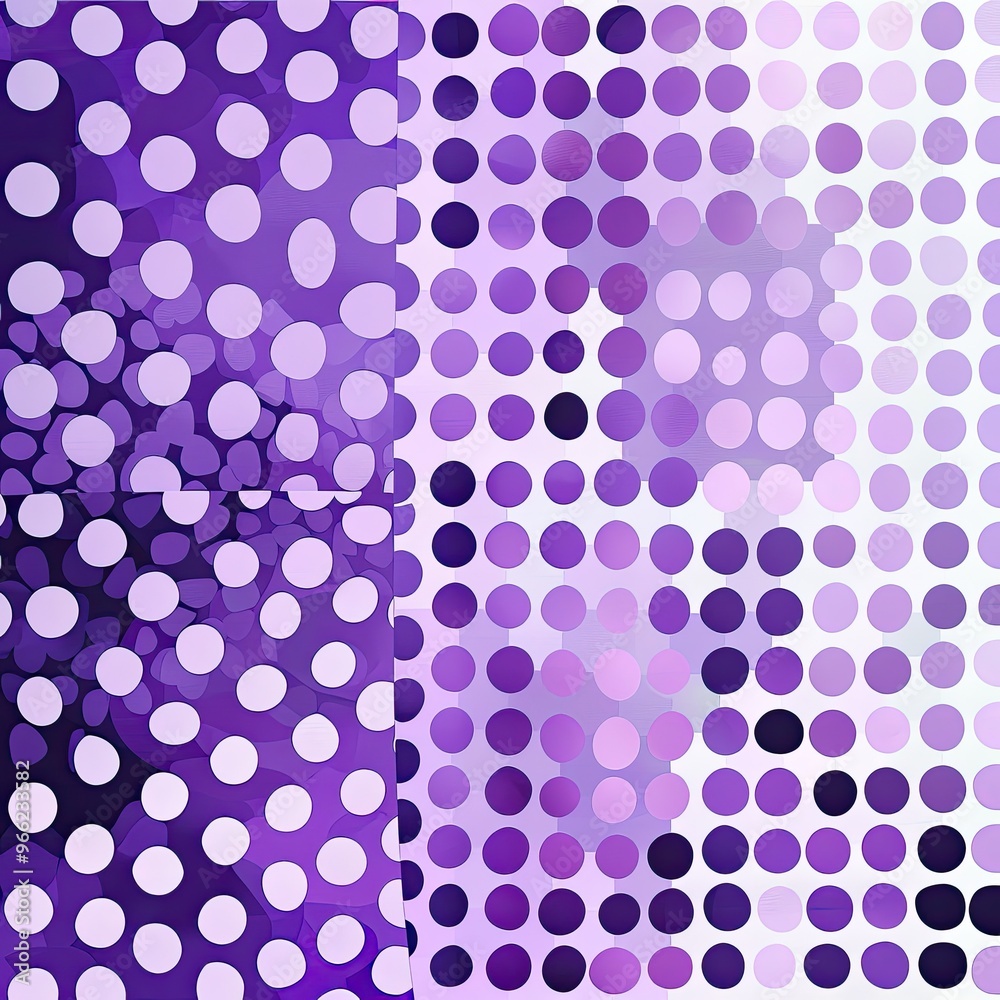 Abstract Purple and White Polka Dot Pattern Abstract Purple and White Polka Dot Pattern