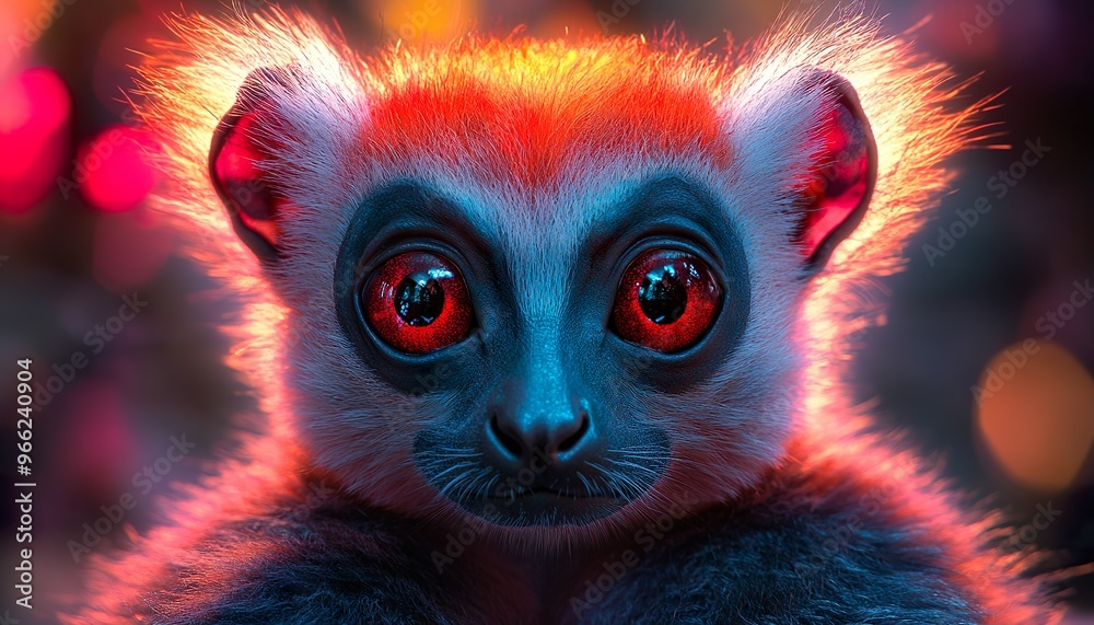 All body Lemur - Macro horizontal photography of an all body lemur