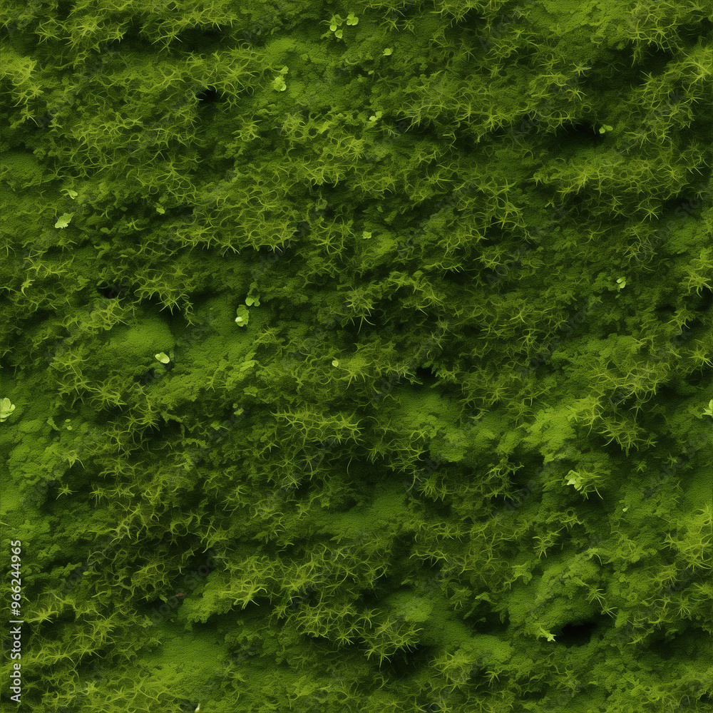 Seamless texture of moss, natural design, rich greenery, organic background Seamless texture of moss, natural design, rich greenery, organic background