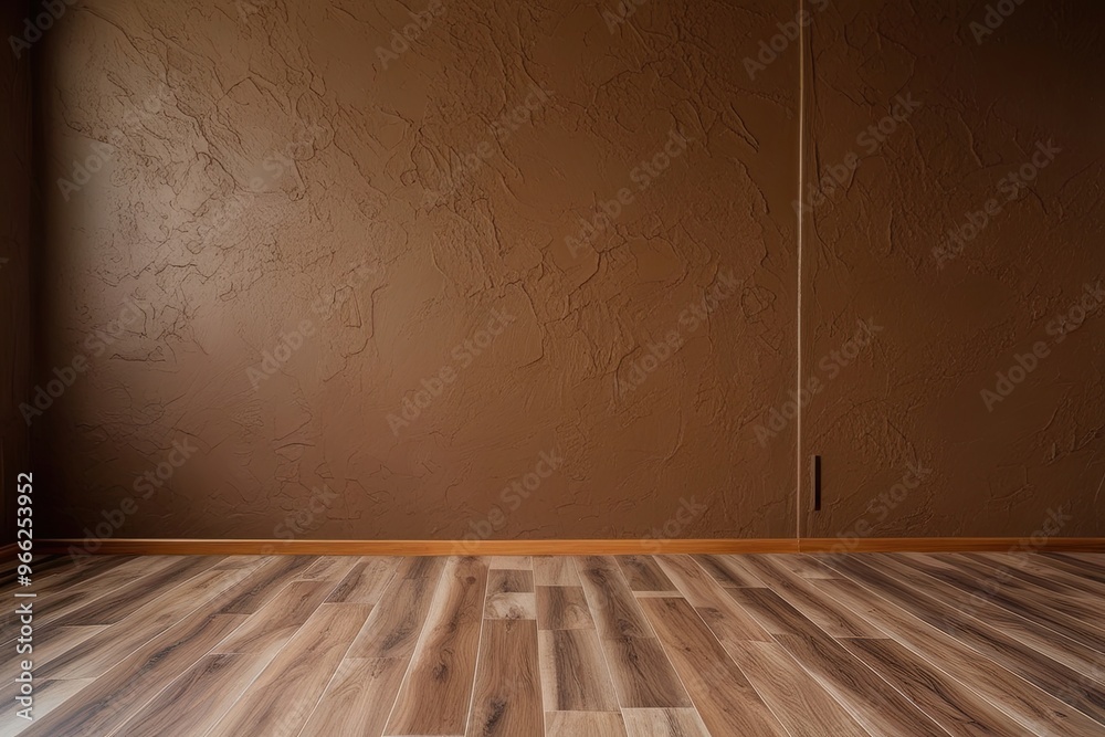 Rustic Timeless Chestnut Wall Texture and Laminate Wood Floor in Warm Tones Rustic Timeless Chestnut Wall Texture and Laminate Wood Floor in Warm Tones
