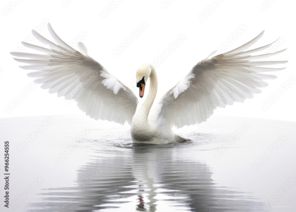 Fototapeta premium PNG Swan animal white bird.