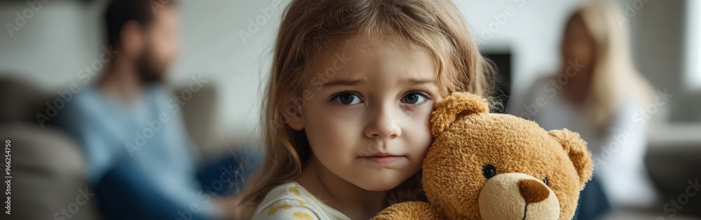 Child Caught in Family Conflict with Arguing Parents Child Caught in Family Conflict with Arguing Parents