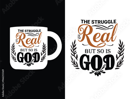 inspirational Quotes typography  mug design vector Free Vector
