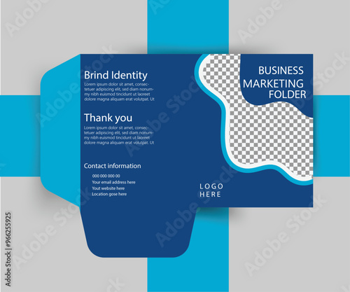 Corporate  file folder design template .