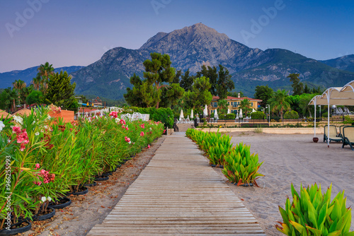 Beautiful Turkish Riviera near Tekirova at sunrise. Kemer,Turkey photo