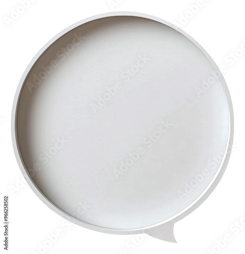 PNG Minimalist white plate designed for modern dining