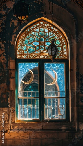 Collection of oriental-style Islamic windows arches, infused with modern boho design elements.