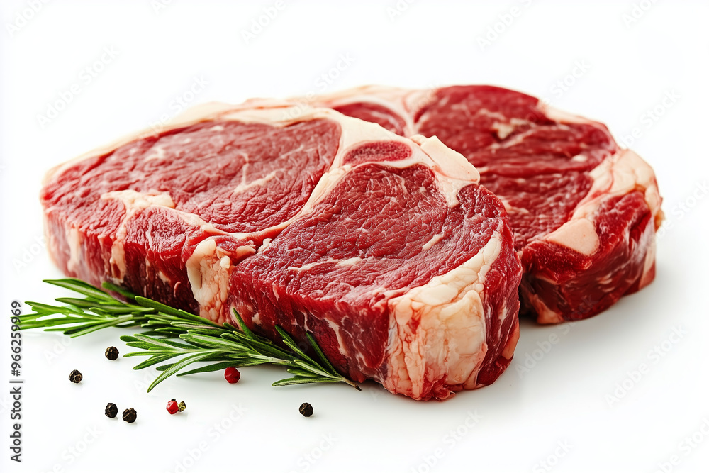 Fototapeta premium Beef on white background.