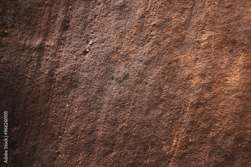 Brown rough sandstone wall for abstract background and texture for interior or exterior design. Beautiful patterns, space for work, banner, wallpaper close up. photo