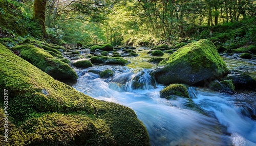 stream in the forest