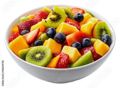 PNG Colorful fresh fruit salad served