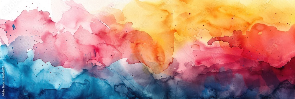 Vibrant abstract watercolor painting featuring a dynamic blend of red, blue, and yellow hues, ideal for artistic backgrounds and creative projects. Vibrant abstract watercolor painting featuring a dynamic blend of red, blue, and yellow hues, ideal for artistic backgrounds and creative projects.