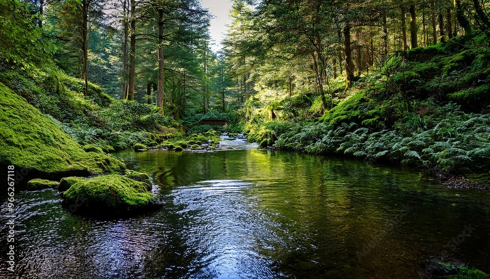 Obraz premium river in the woods