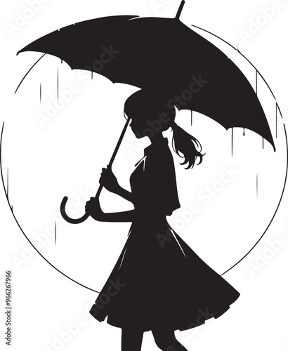 girl with umbrella