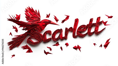 Personalized postcard perfect for decor created in Origami Lettering.