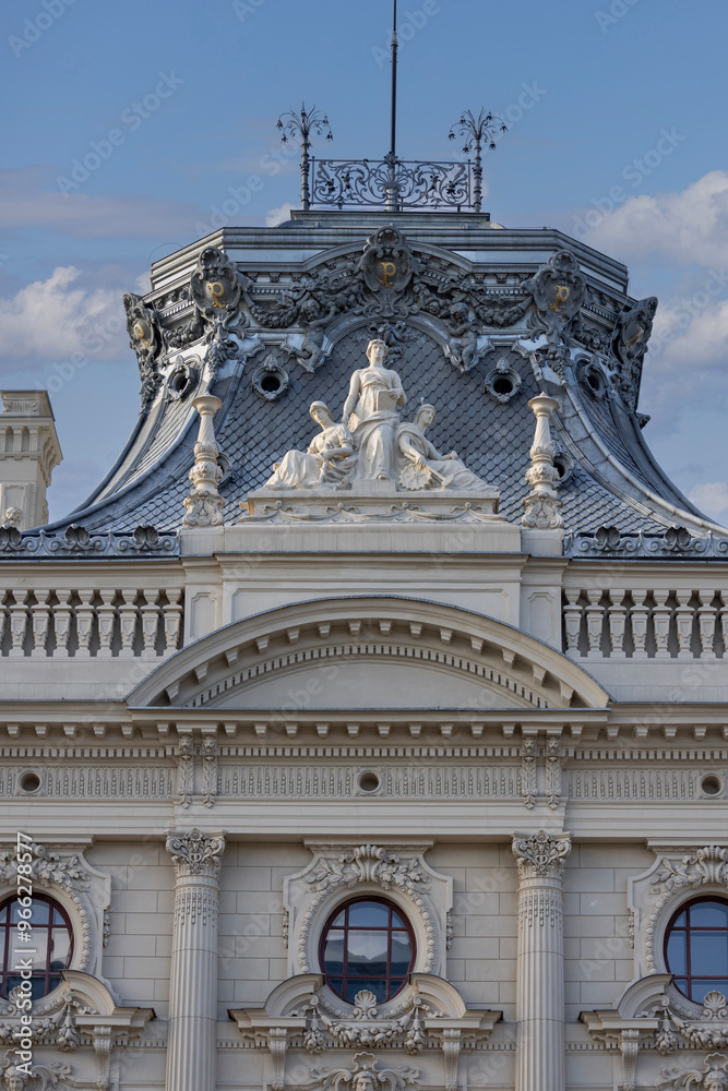 Museum of the City of Lodz, decorative facade of former palace of the Lodz factory owner Izrael Poznanski, Lodz, Poland