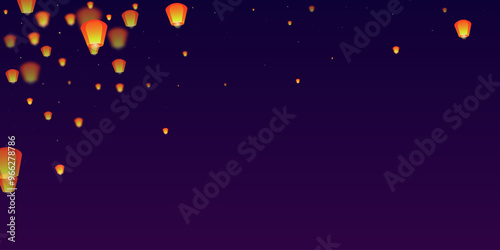 Foto Yi peng festival card.