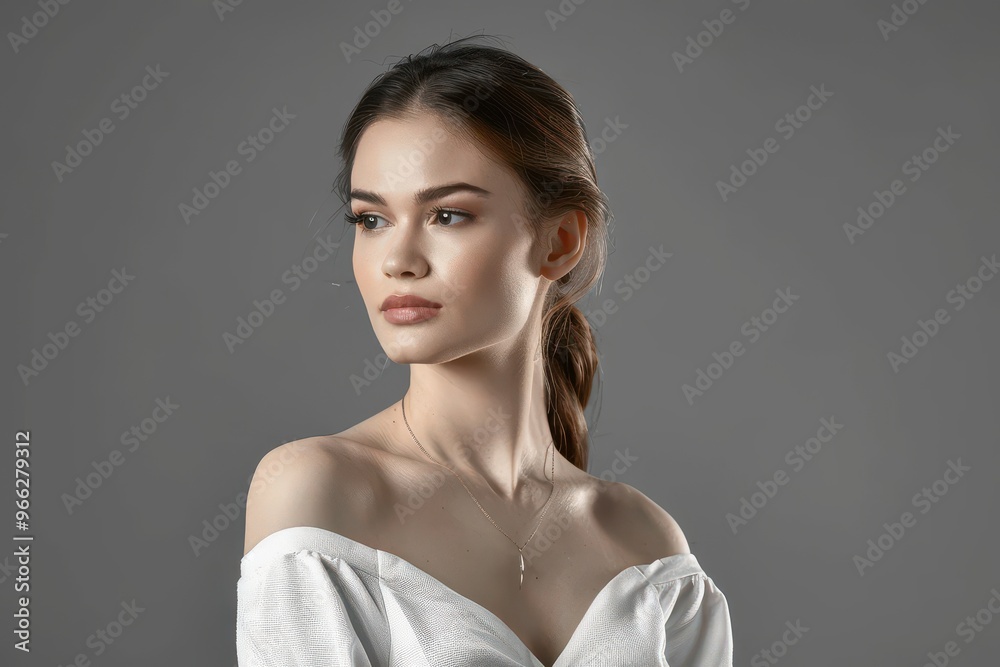 Portrait of a nice looking woman. Professional make-up and hairstyle Portrait of a nice looking woman. Professional make-up and hairstyle Portrait of a nice looking woman. Professional make-up and hairstyle Portrait of a nice looking woman. Professional make-up and hairstyle
